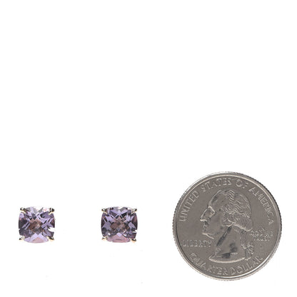 Tiffany 18K Rose Gold Amethyst Sparklers Stud Earrings 2 of 6