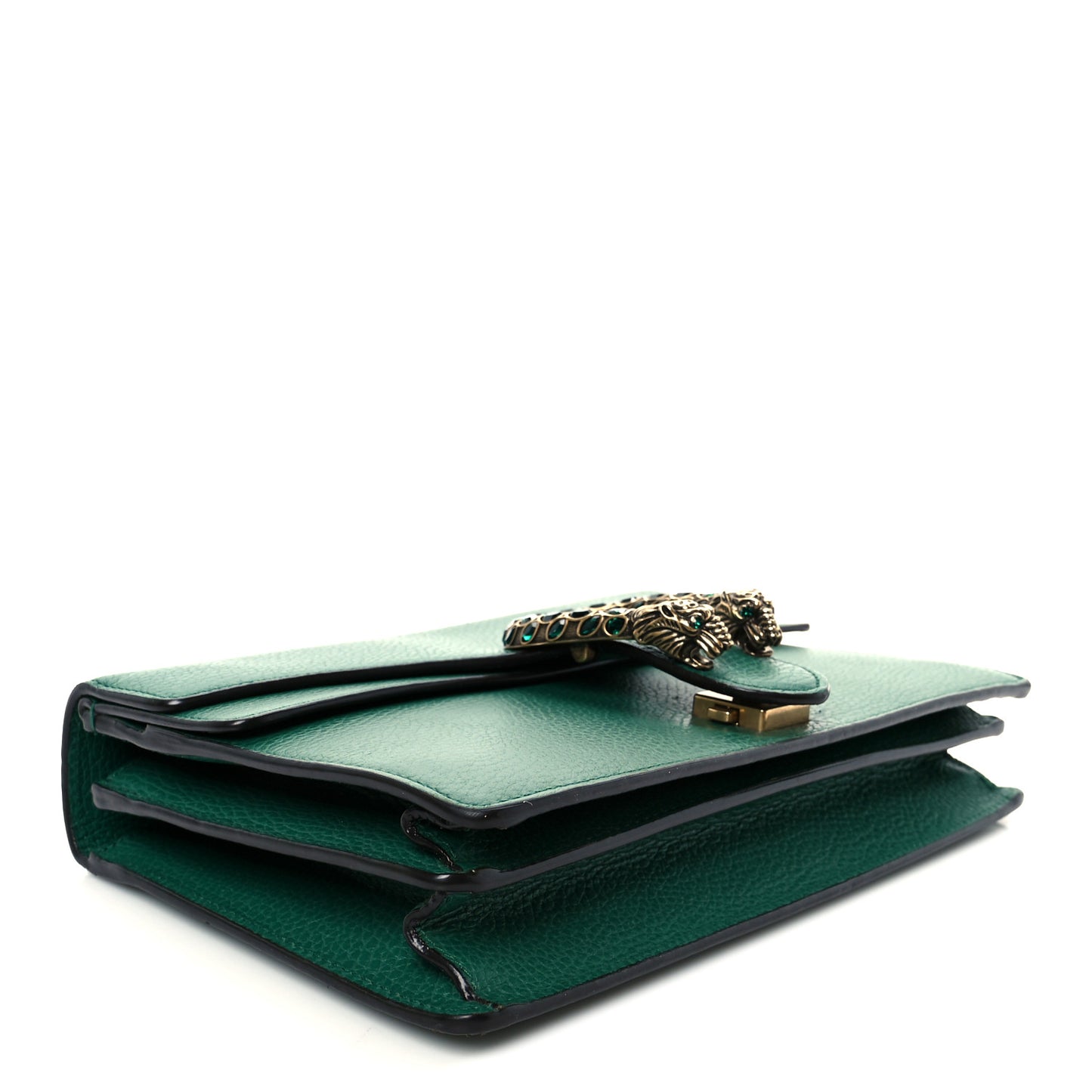 Pebbled Calfskin Small Dionysus Shoulder Bag Emerald