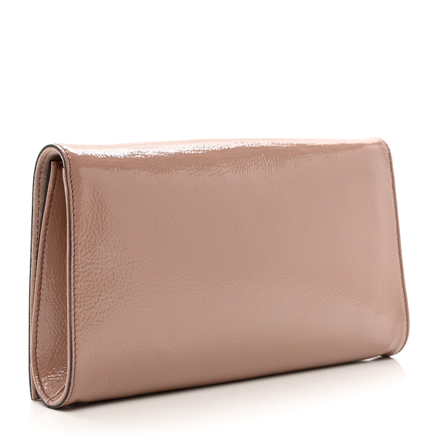 Soft Patent Medium Soho Clutch Dark Cipria