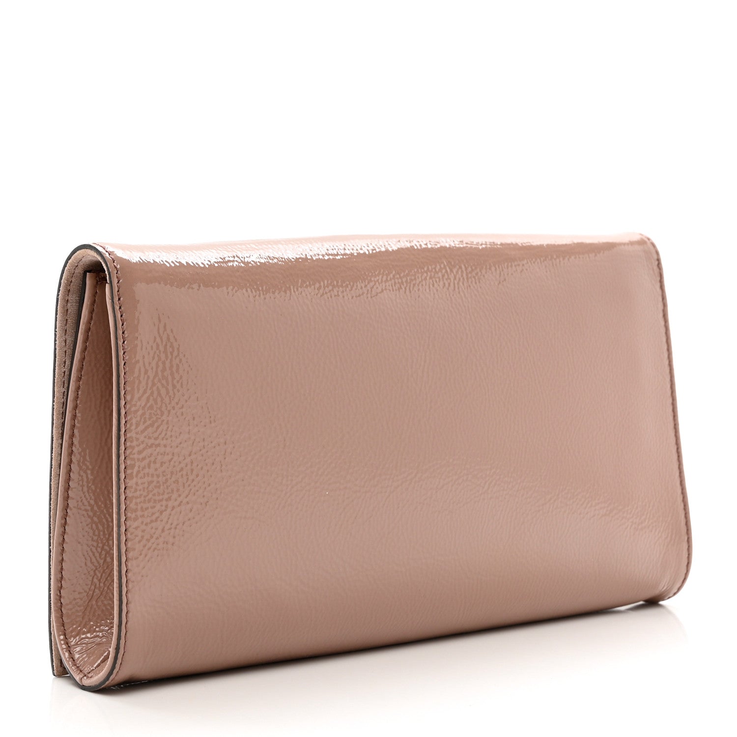 Gucci Soft Patent Medium Soho Clutch Dark Cipria 2 of 6