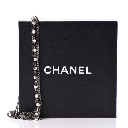 Chanel Pearl CC Multistrand Necklace Ruthenium 7 of 7