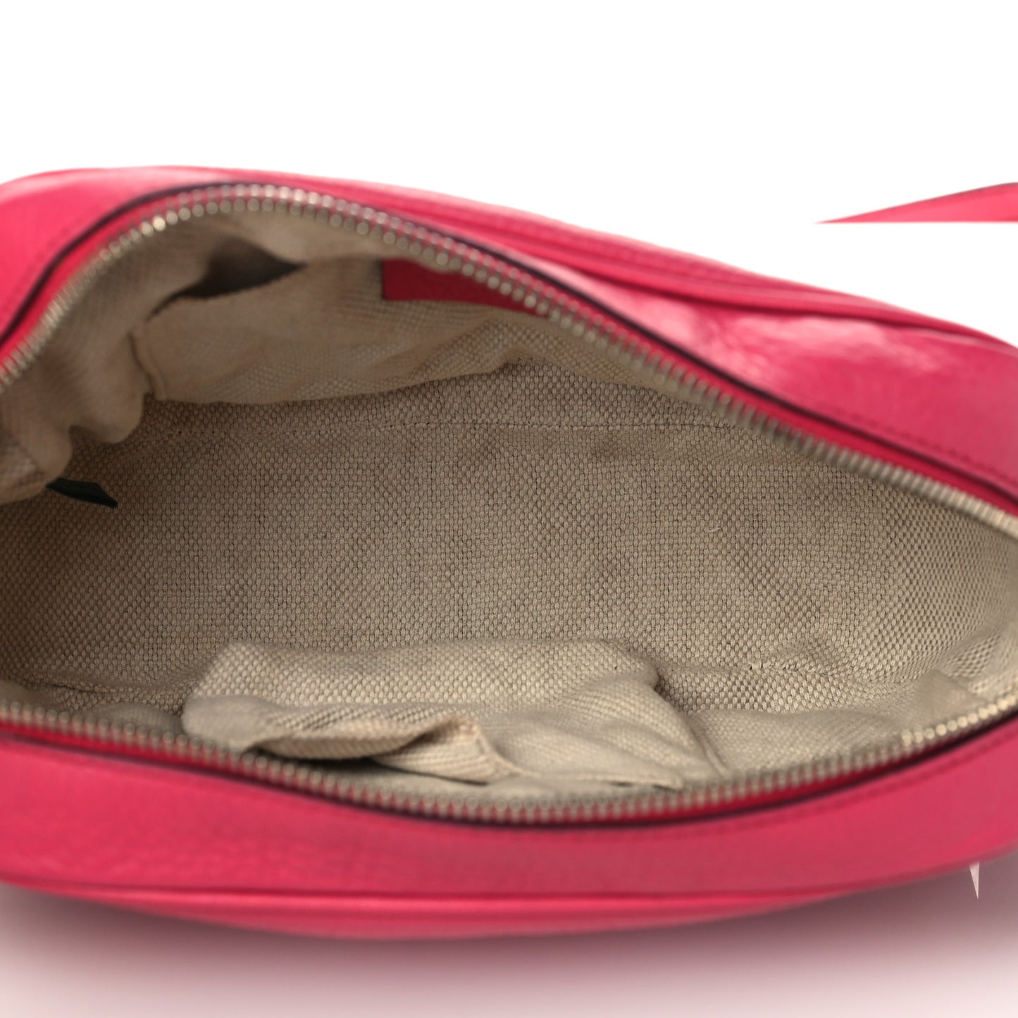 Pebbled Calfskin Small Soho Disco Bag Pink