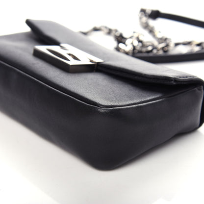 Fendi Shiny Nappa Mini Be Baguette Shoulder Bag Black 9 of 9