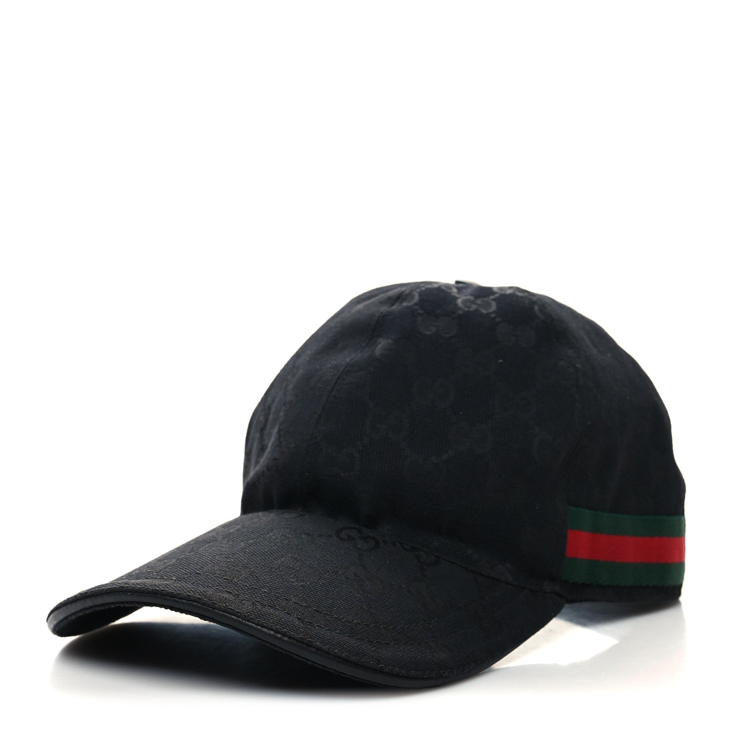Gucci Monogram Web Baseball Hat S Black 1 of 8