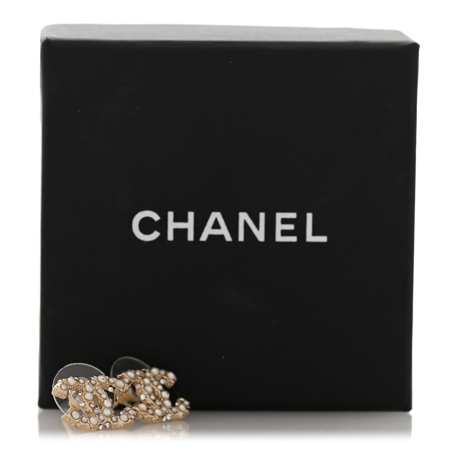 Pearl CC Earrings Gold