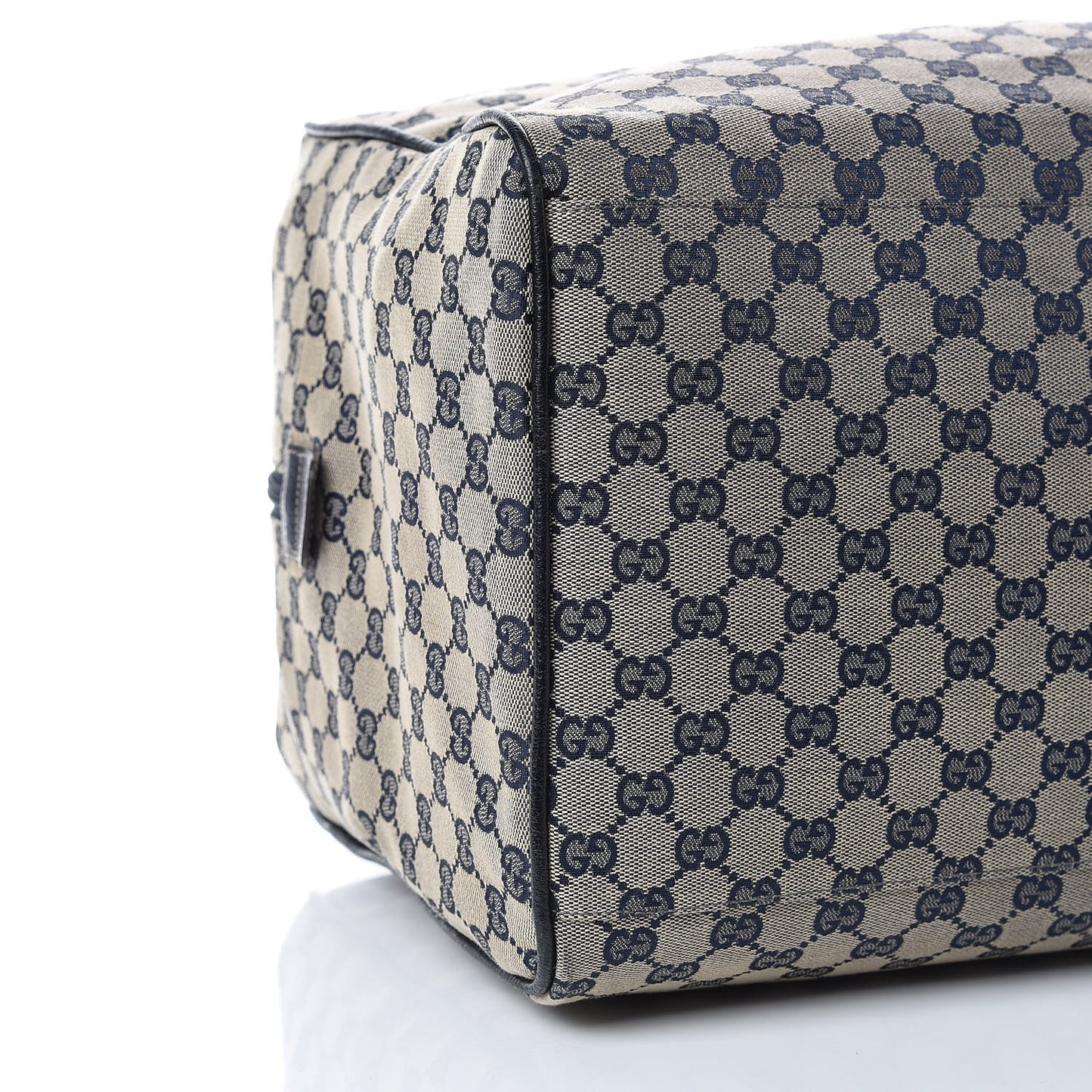 GG Monogram Web Large Collapsible Carry On Duffle Navy