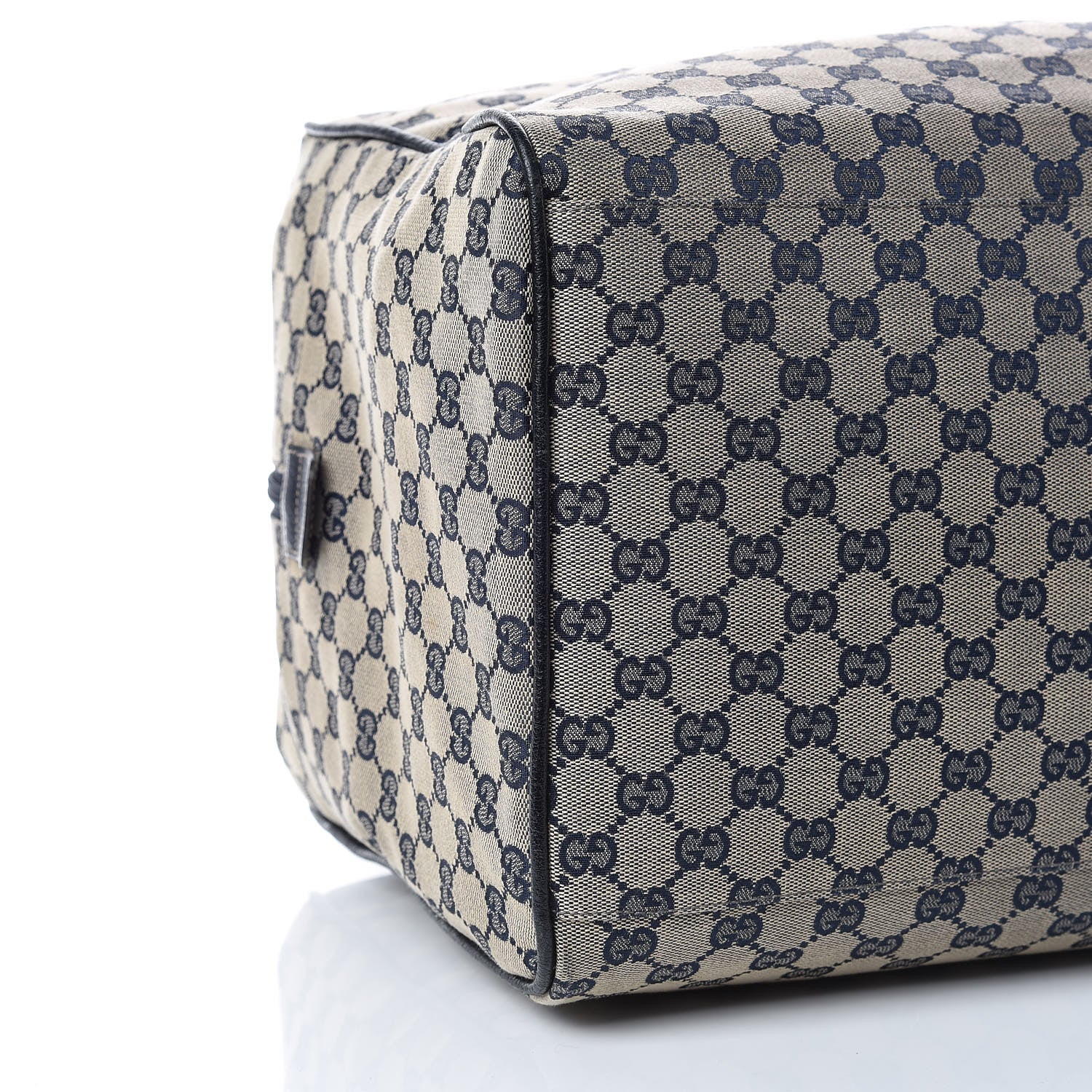 Gucci GG Monogram Web Large Collapsible Carry On Duffle Navy 8 of 16
