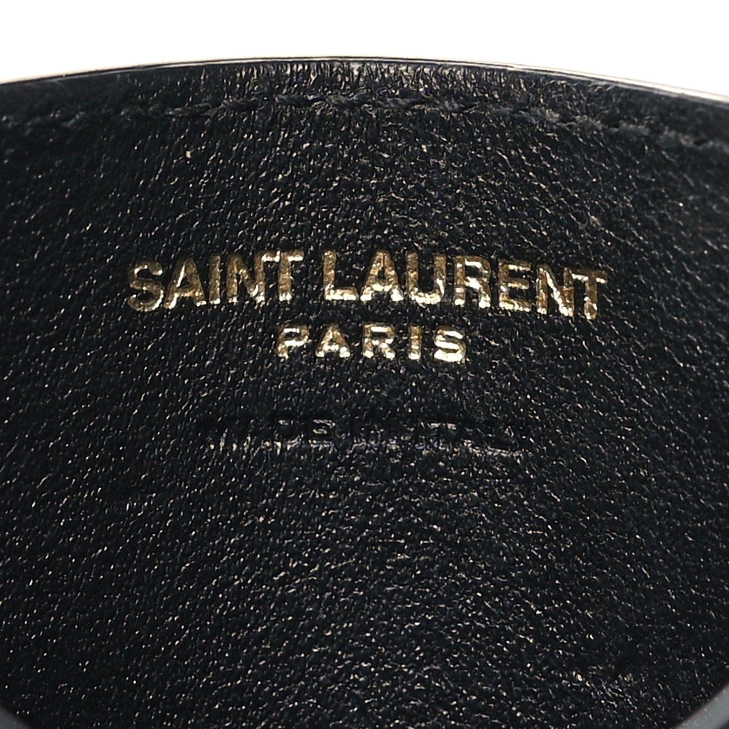 Grain De Poudre Matelasse Chevron Monogram Credit Card Case Black