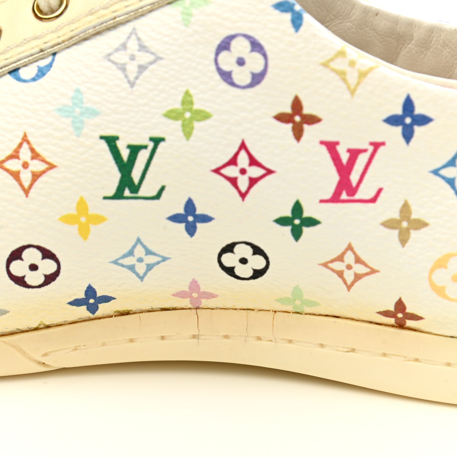 Louis Vuitton Monogram Multicolor Sneakers 36 White 13 of 17