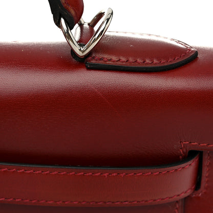 Hermes Tadelakt Kelly Sellier 32 Rouge H 14 of 17