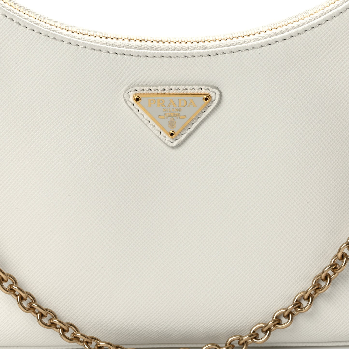 Saffiano Re-Edition 2005 Shoulder Bag White