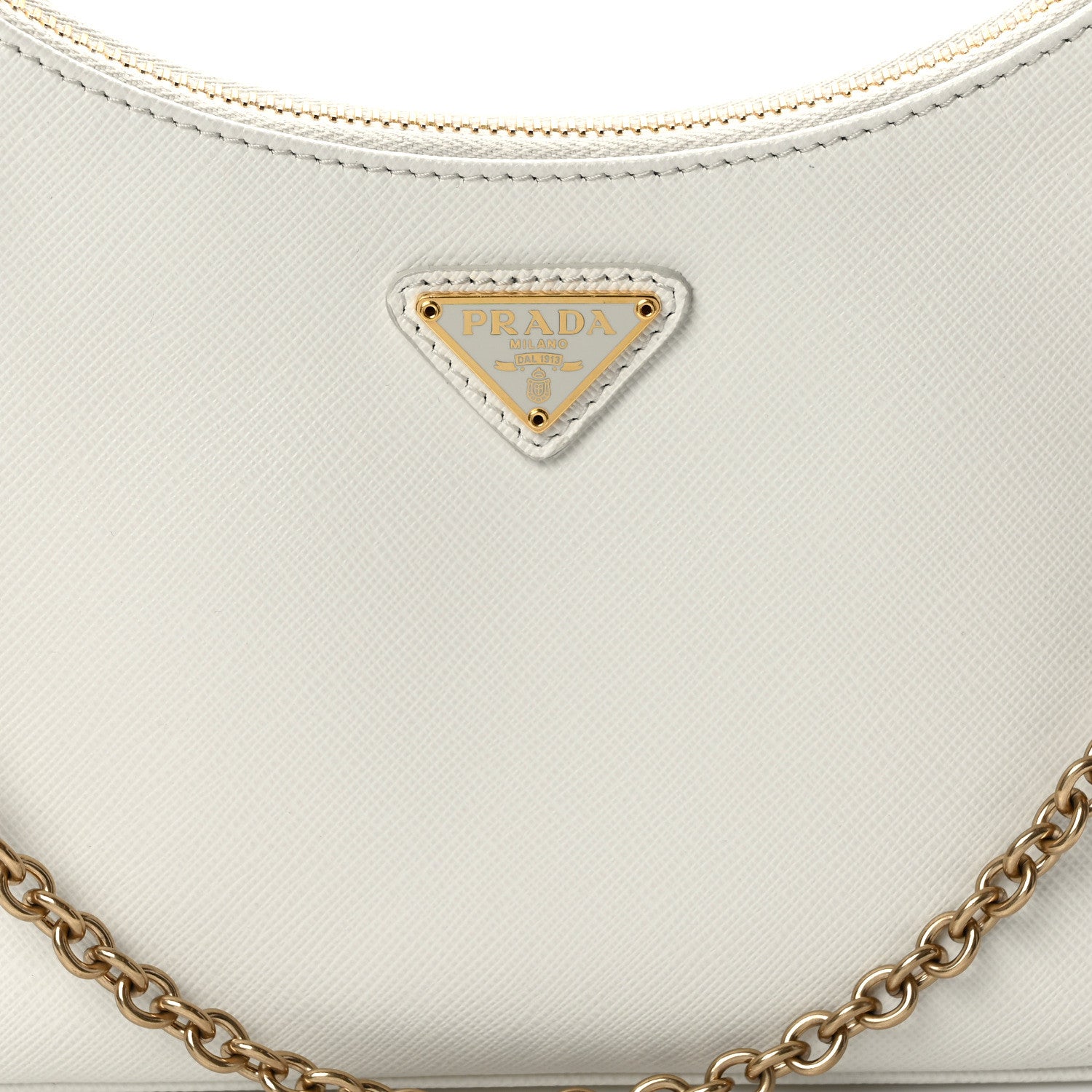Prada Saffiano Re-Edition 2005 Shoulder Bag White 7 of 13