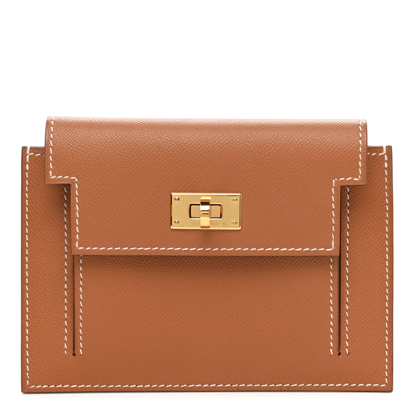 Epsom Kelly Pocket Compact Wallet Gold