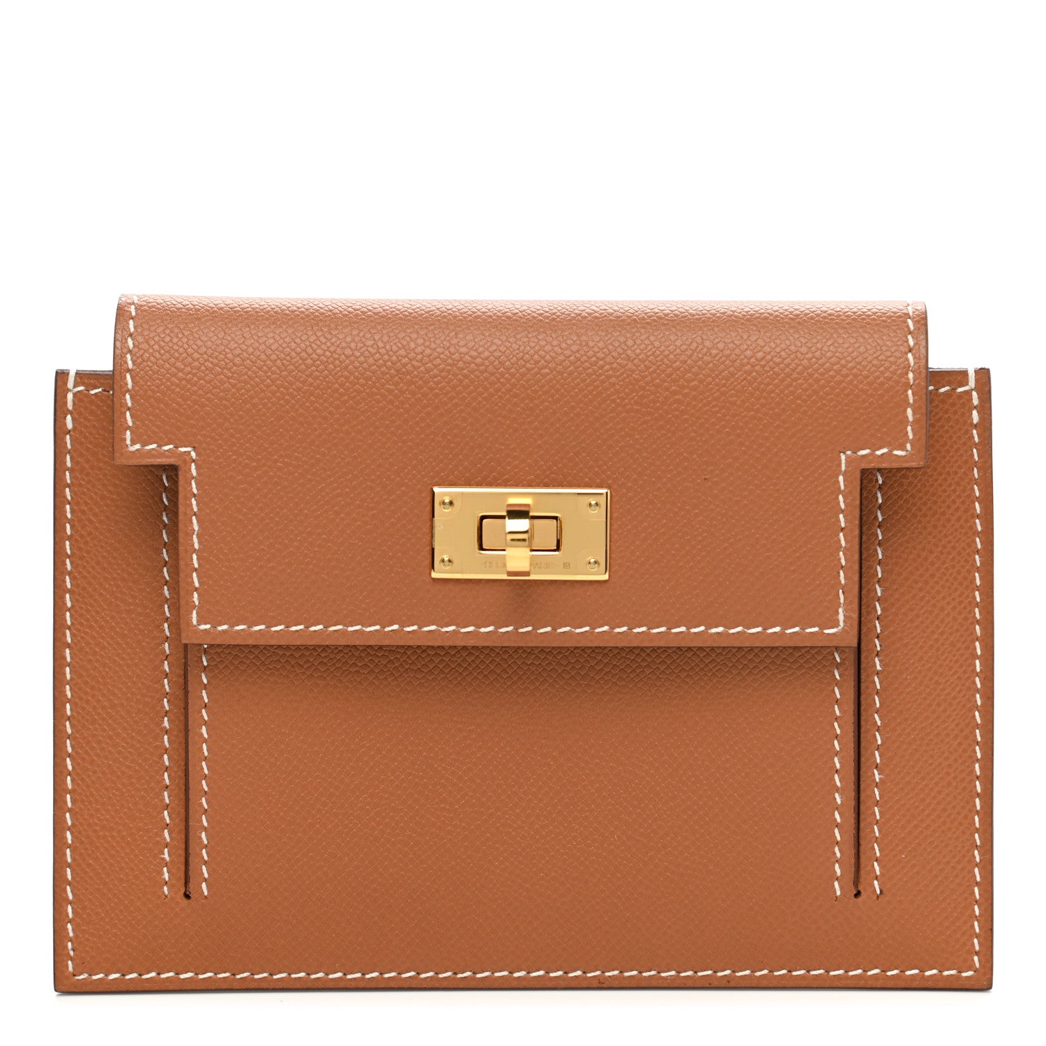 Hermes Epsom Kelly Pocket Compact Wallet Gold 1 of 8