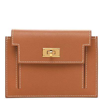 Hermes Epsom Kelly Pocket Compact Wallet Gold 1 of 8