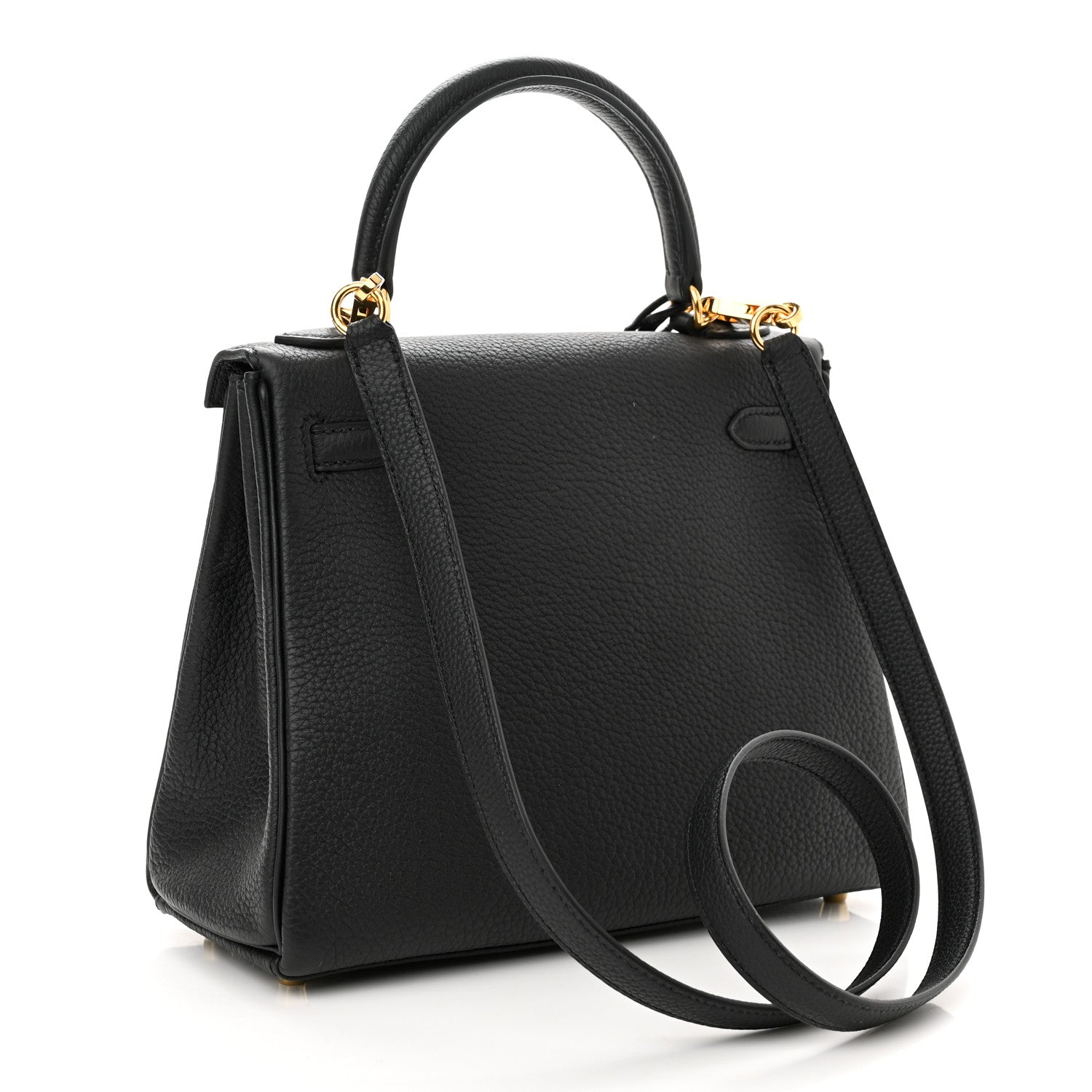 Hermes Togo Kelly Retourne 25 Black 3 of 10