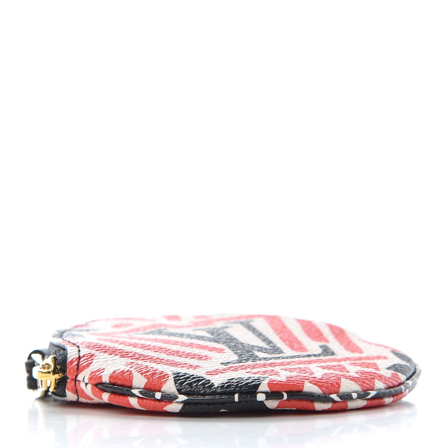 Monogram Giant Crafty Round Coin Purse Creme Rouge