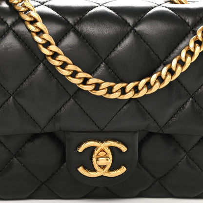 Chanel Lambskin Quilted Small Pillow Crush Flap Black 8 of 11