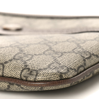 Gucci GG Supreme Monogram Large Ophidia Pouch Clutch Brown 10 of 11