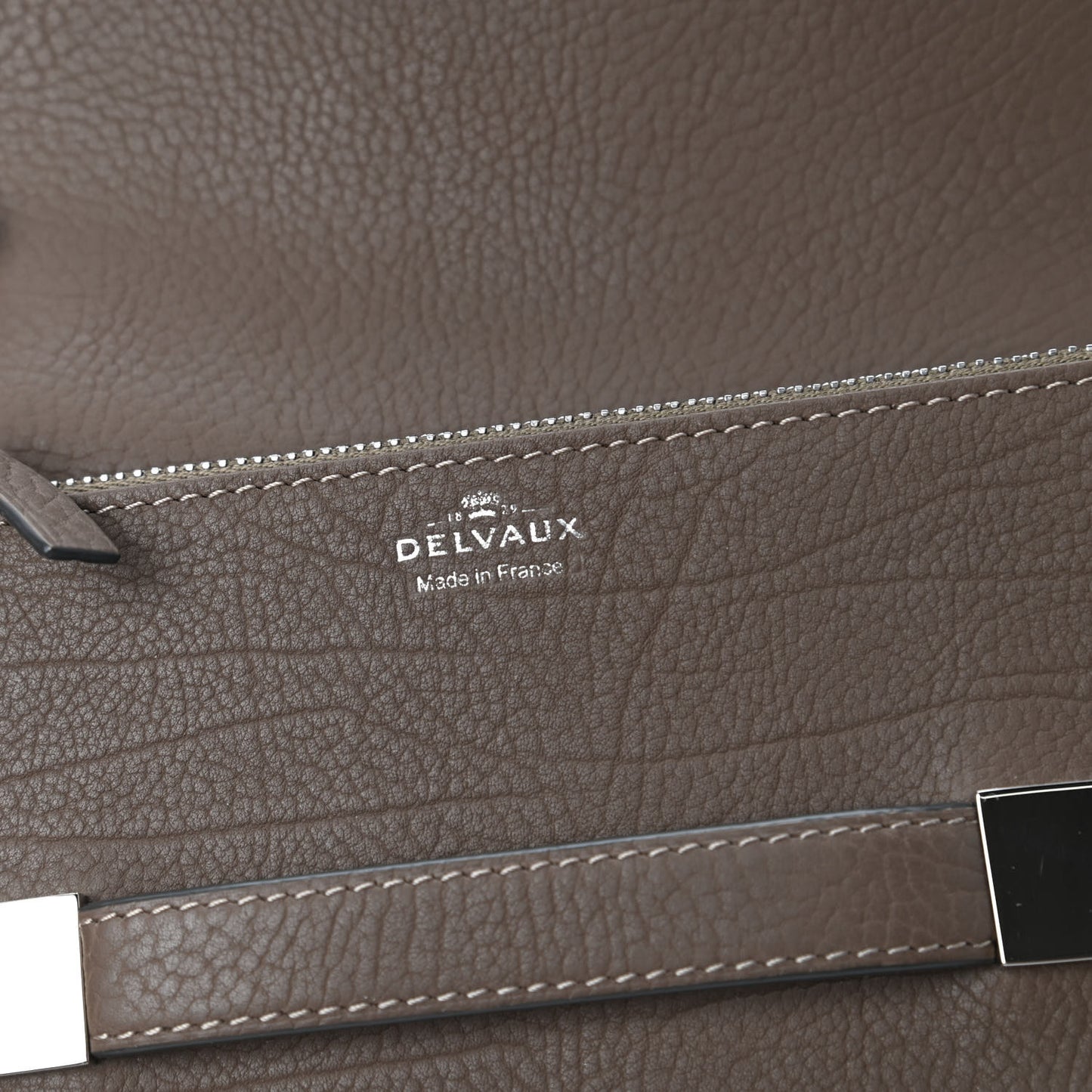 Calfskin Galuchat Long Madame Polo Clutch Tourterelle