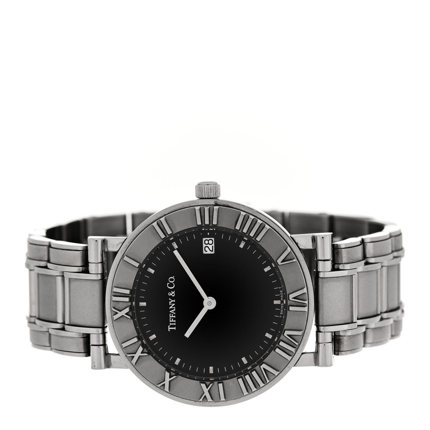 Stainless Steel 33mm Atlas Quartz Watch Black