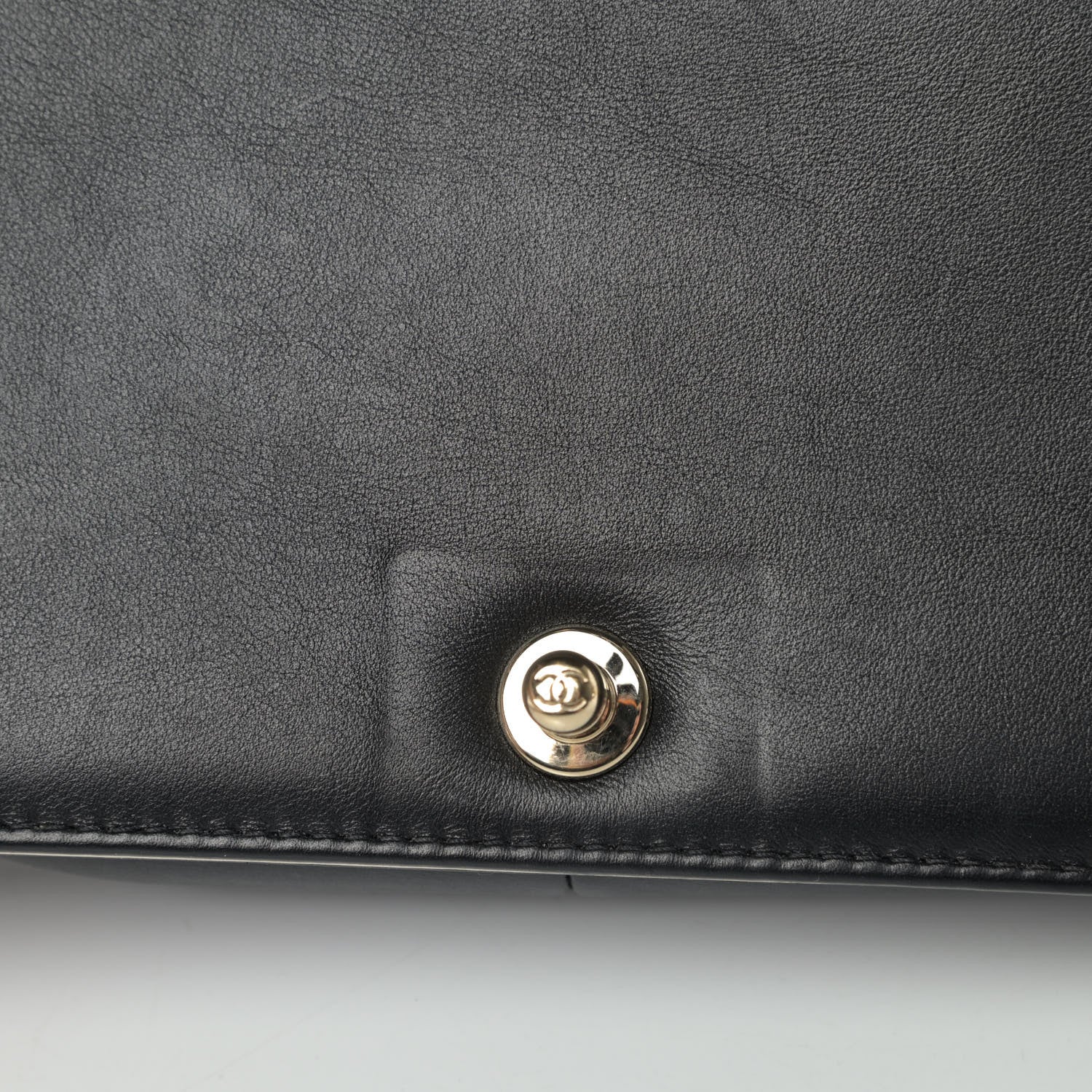 Chanel Calfskin Quilted Medium Boy Top Handle Flap Black 5 of 6