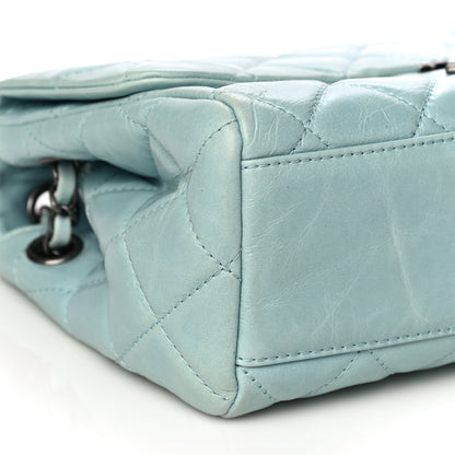 Chanel Glazed Calfskin Quilted Large Coco Soft Flap Light Blue 12 of 36