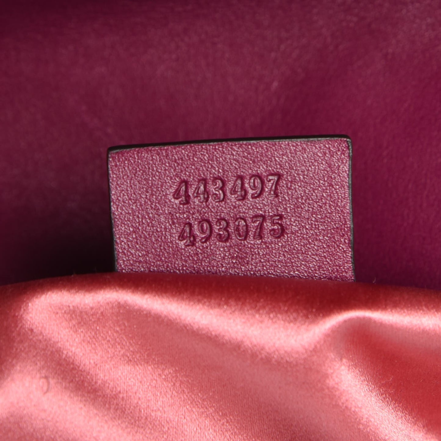 Velvet Matelasse Small GG Marmont Shoulder Bag Fuchsia Violet Cyclamen