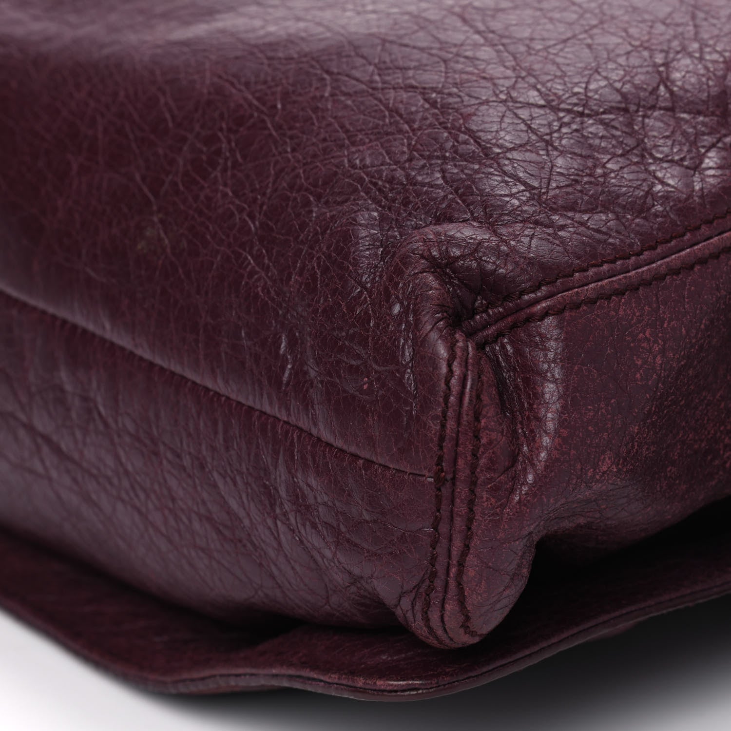 Balenciaga Agneau Classic Hardware Messenger Rouge Lie De Vin 10 of 17