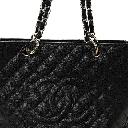 Chanel Caviar Quilted Grand Shopping Tote GST Black 8 of 11