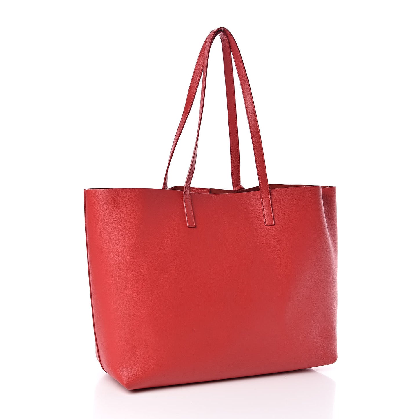 Calfskin Large Shopping Tote Red