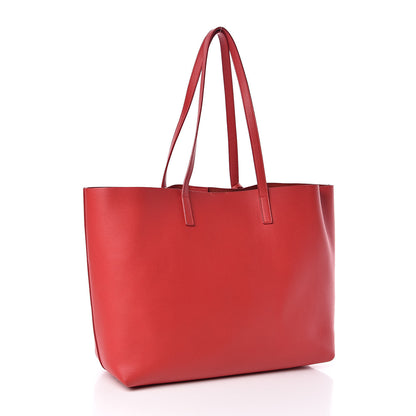Saint Laurent Calfskin Large Shopping Tote Red 4 of 9
