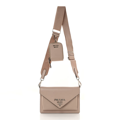 Prada Saffiano City Calfskin Mini Envelope Bag Water Lily 2 of 10