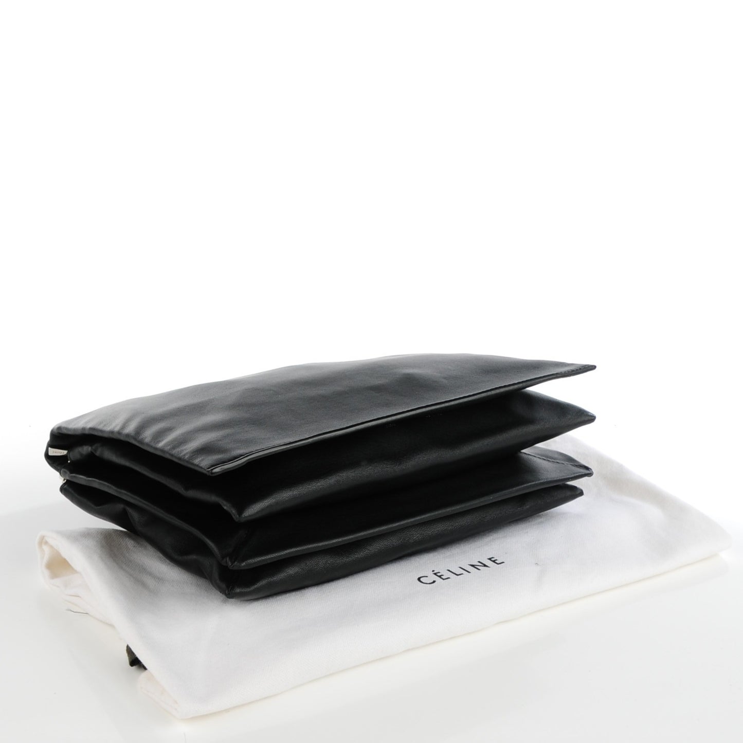 Lambskin Roll Clutch Black