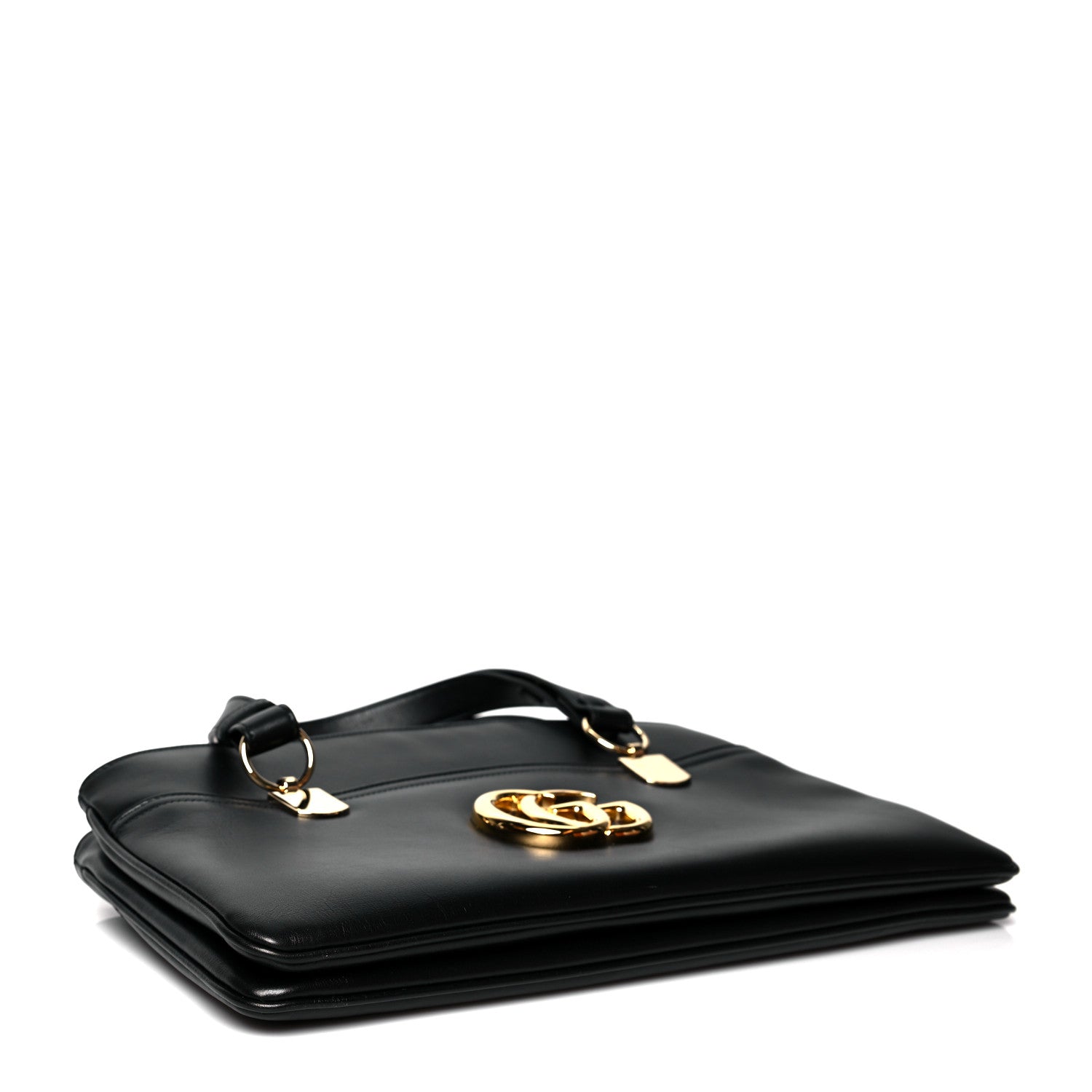 Gucci Vitello Palmellato Lux Large Arli Top Handle Bag Black 4 of 11