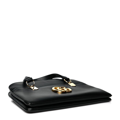 Gucci Vitello Palmellato Lux Large Arli Top Handle Bag Black 4 of 11