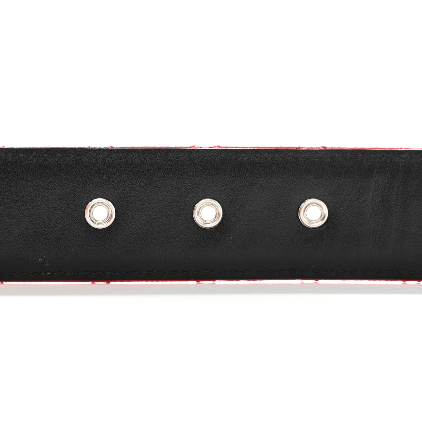 Caviar Quilted CC Chain Belt 85 34 Red