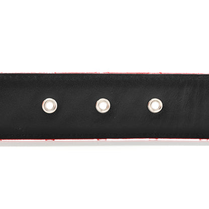 Chanel Caviar Quilted CC Chain Belt 85 34 Red 5 of 6