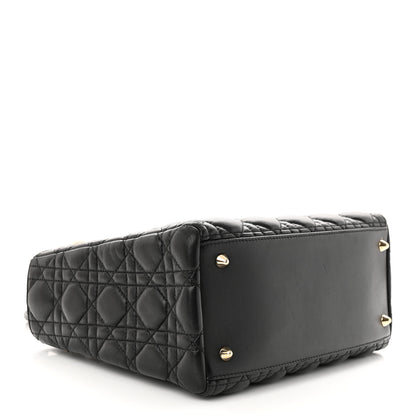 Christian Dior Lambskin Cannage Medium Lady Dior Black 4 of 10