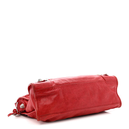 Balenciaga Agneau Giant 21 Silver Hardware City Rouge Coquelicot 5 of 17