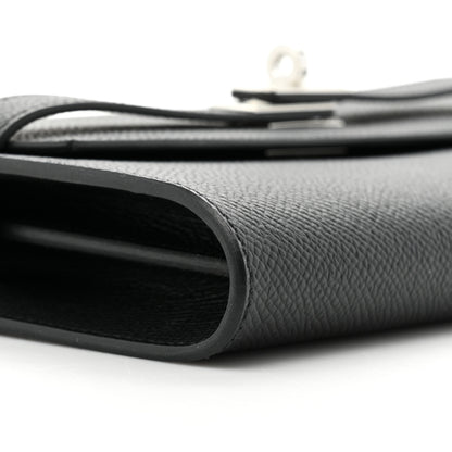 Hermes Epsom Kelly Wallet To Go Black 10 of 11