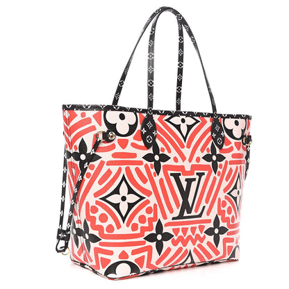 Louis Vuitton Monogram Giant Crafty Neverfull MM Creme Rouge Black 2 of 7