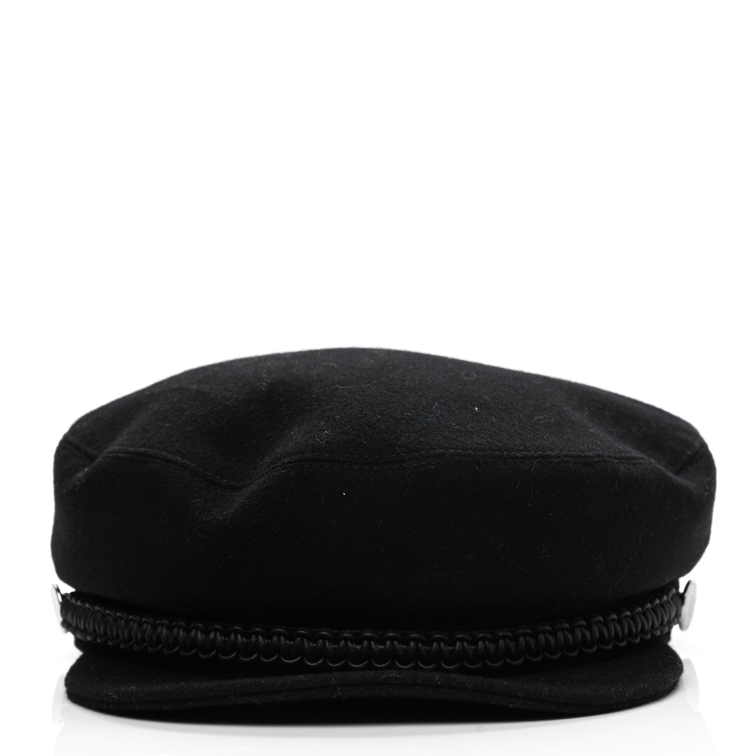 Hermes Cashmere Swift Womens Deauville Cap 57 Black 3 of 8