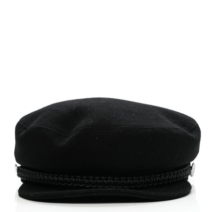 Hermes Cashmere Swift Womens Deauville Cap 57 Black 3 of 8