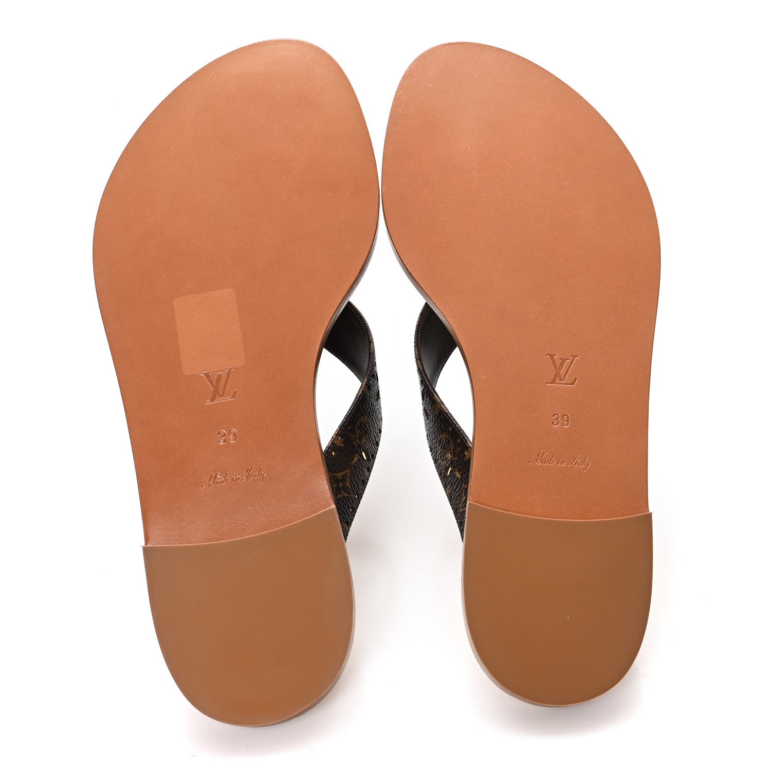 Louis Vuitton Monogram Sunny Flat Thong Sandals 39 Brown 6 of 9