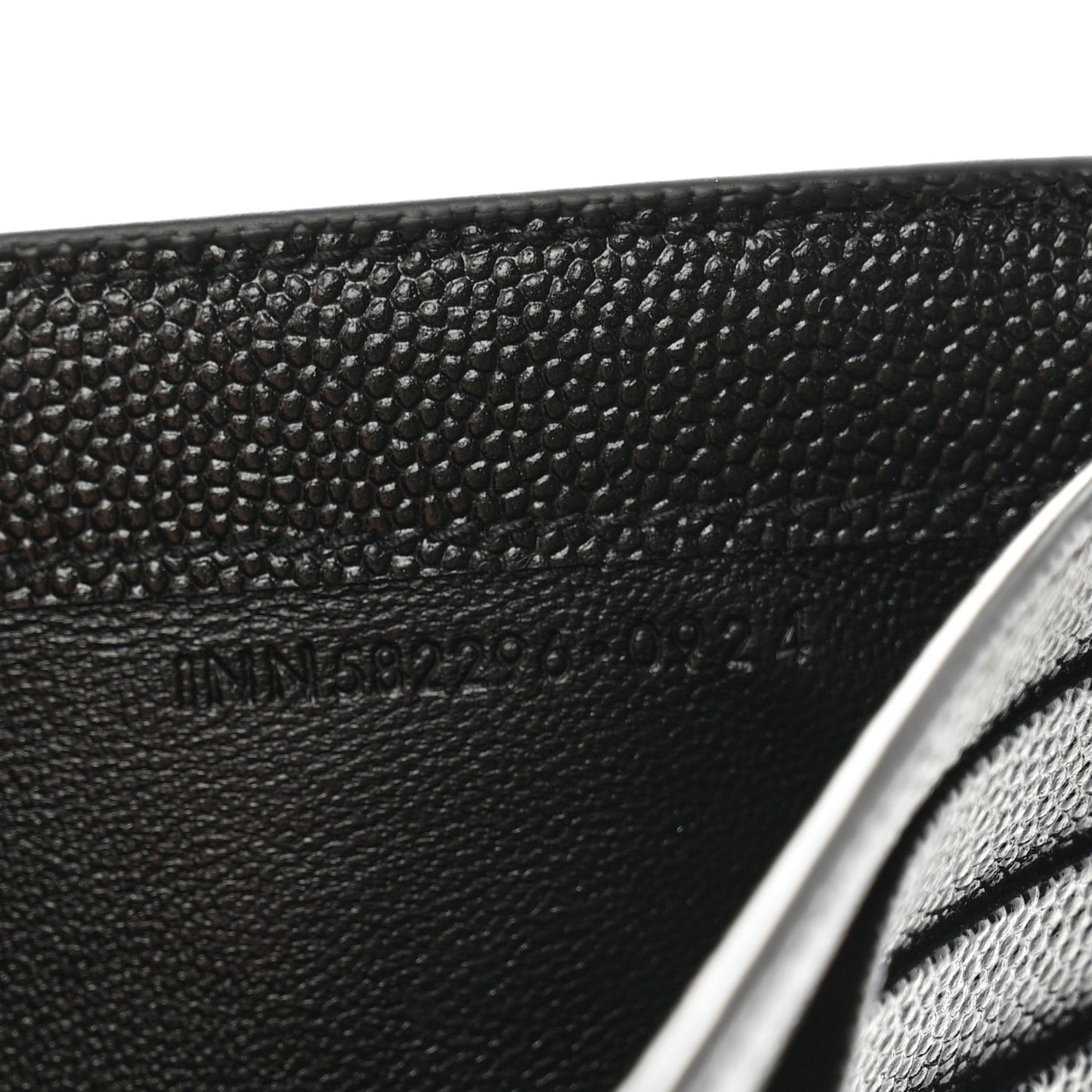Grain De Poudre Monogram Bi-Fold Wallet Black