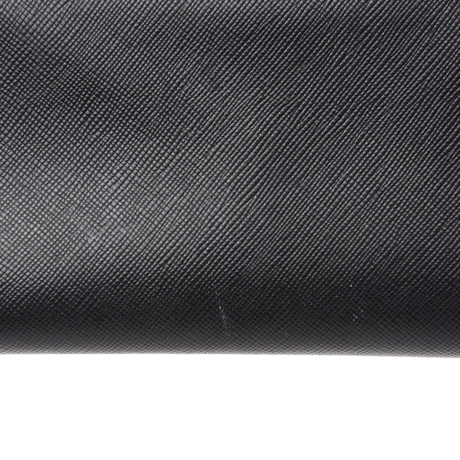 Prada Saffiano Triangle Zip Around Wallet Black 10 of 11