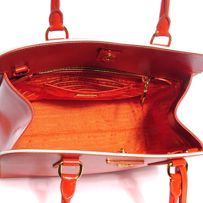 Prada Saffiano Vernice Shopping Tote Arancio 5 of 12