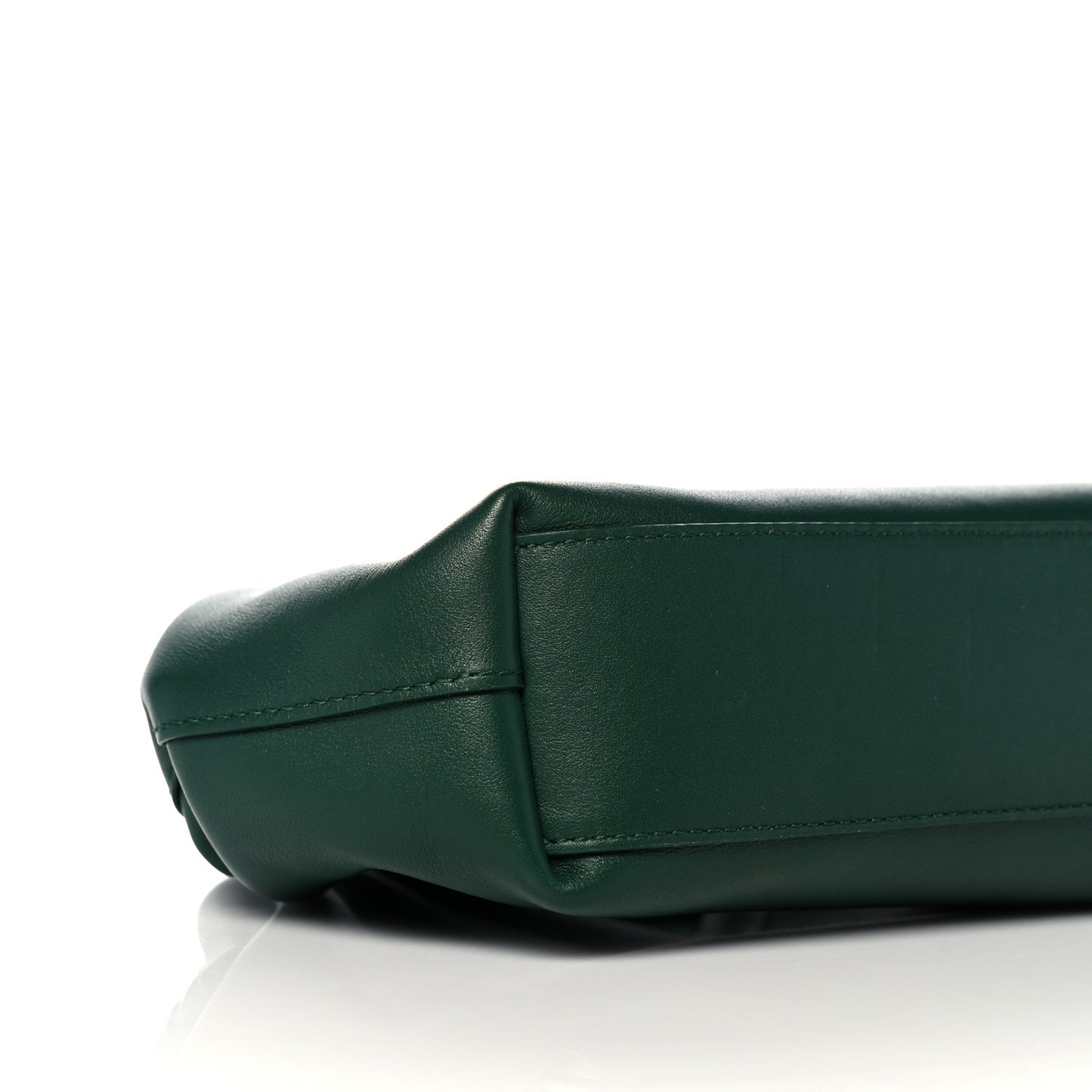 Calfskin Small The Point Triangle Bag Raintree
