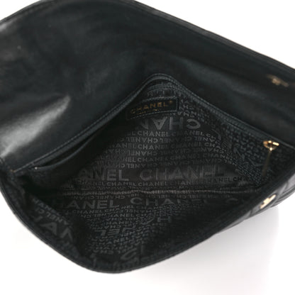Chanel Lambskin Chocolate Bar Mademoiselle Flap Shoulder Bag Black 5 of 11